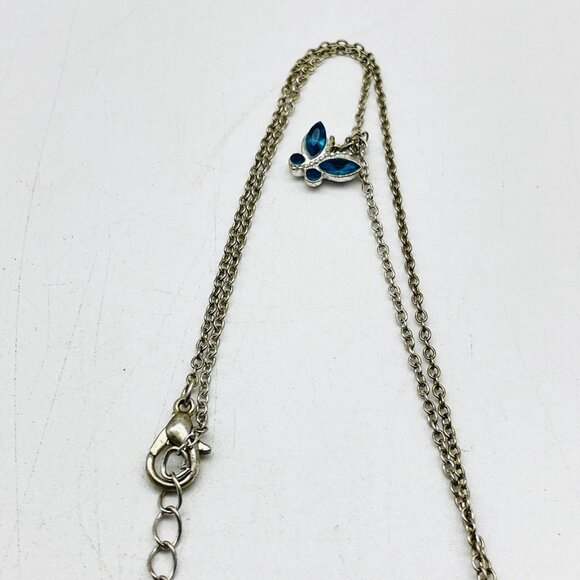 Signed Claire’s Heart Locket Pendant Necklace with Iridescent Eiffel Tower Paris - Picture 6 of 8